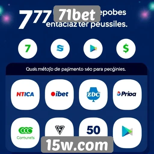 Segurança e métodos de pagamento em 71bet